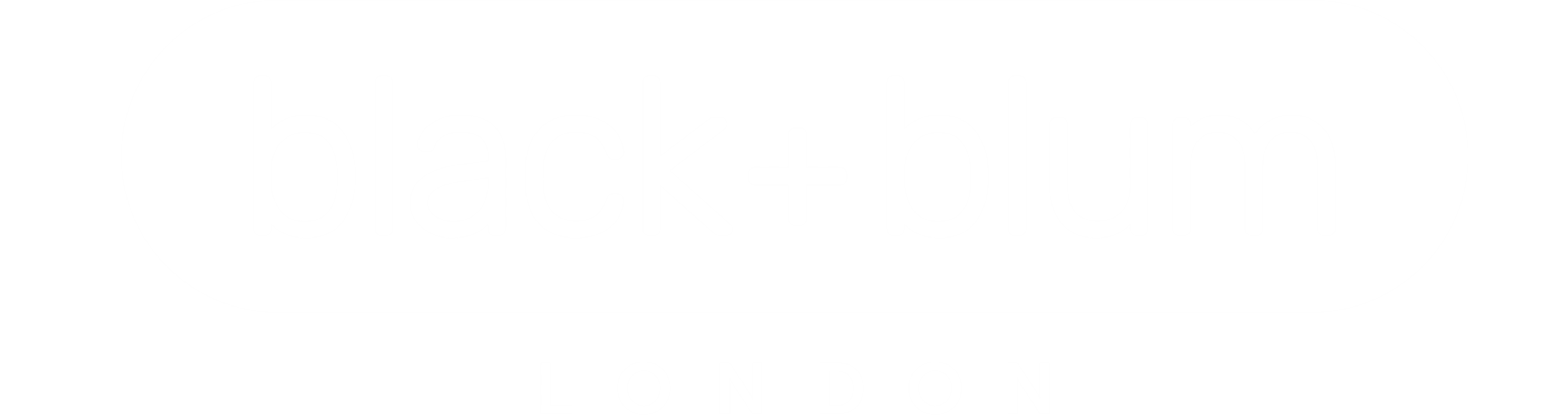 black & blum white logo
